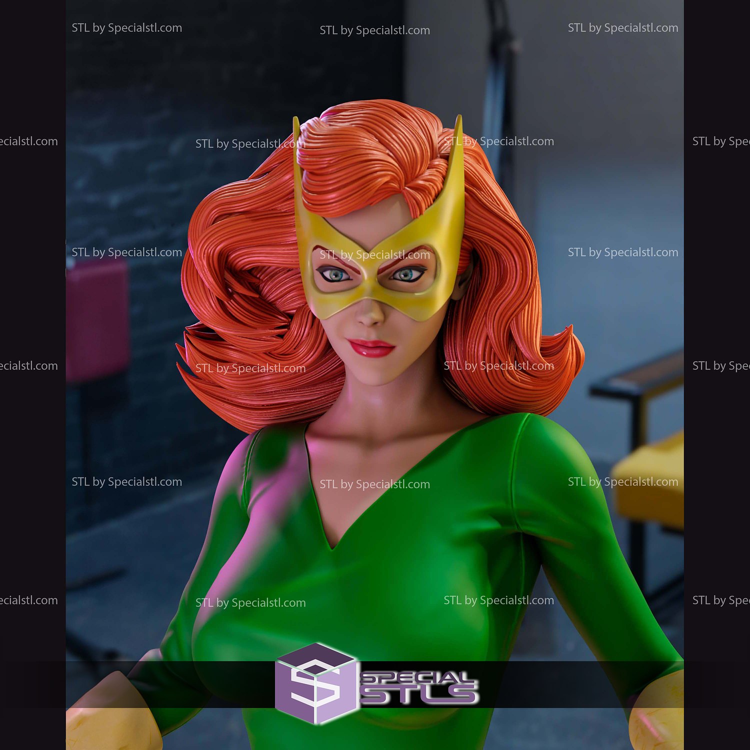 Jean Grey X Men 1963 3D Printer Files STL Model — view 4