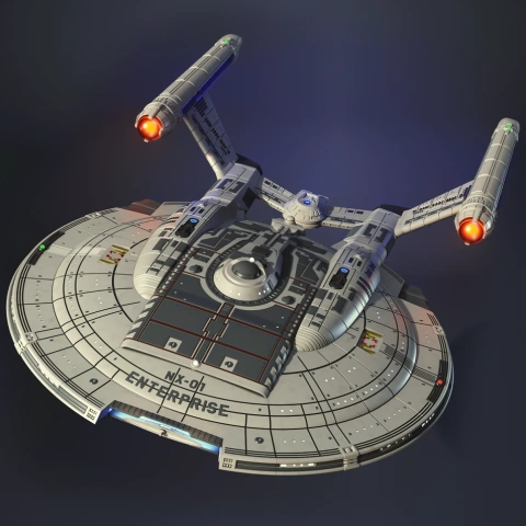 Enterprise NX-01 3D Printer Files | Assembly STL Model