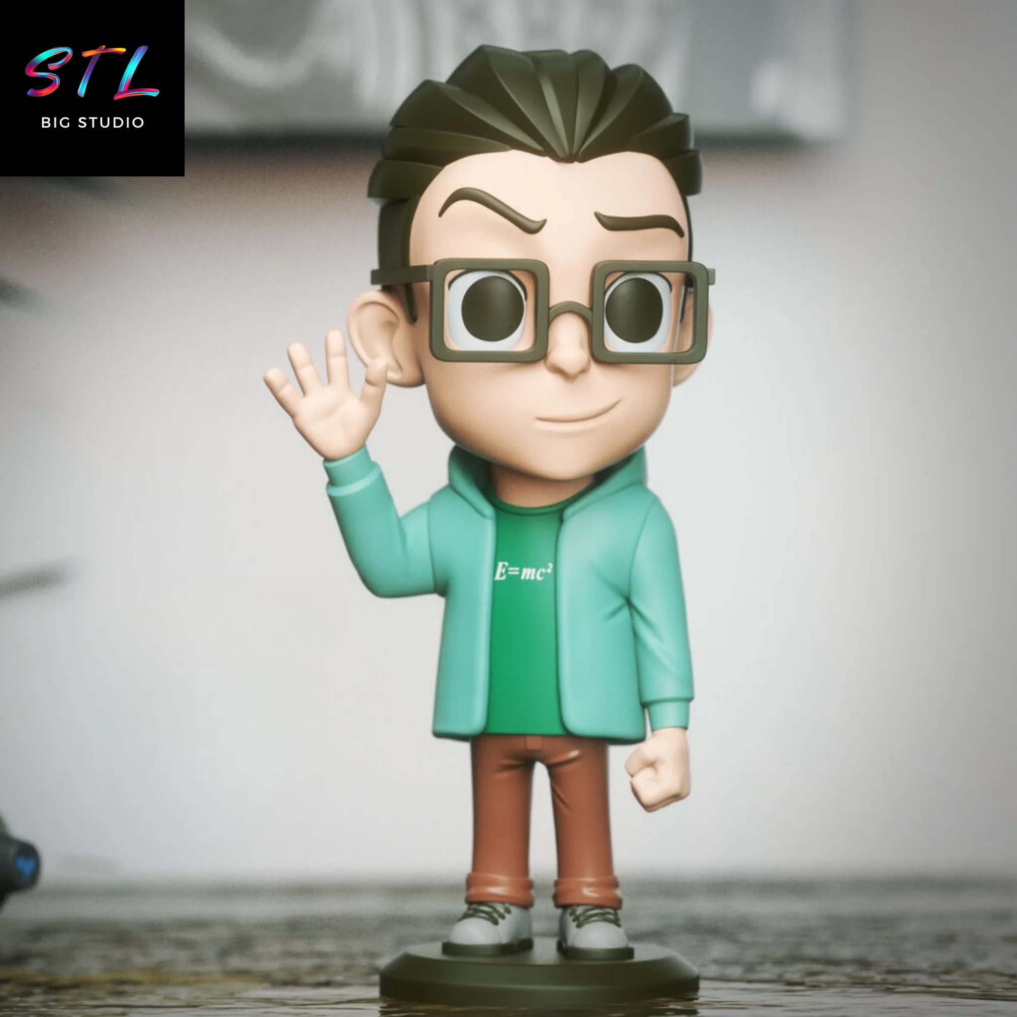 Leonard Chibi STL | The Big Bang Theory | 3D Printable Figure Model
