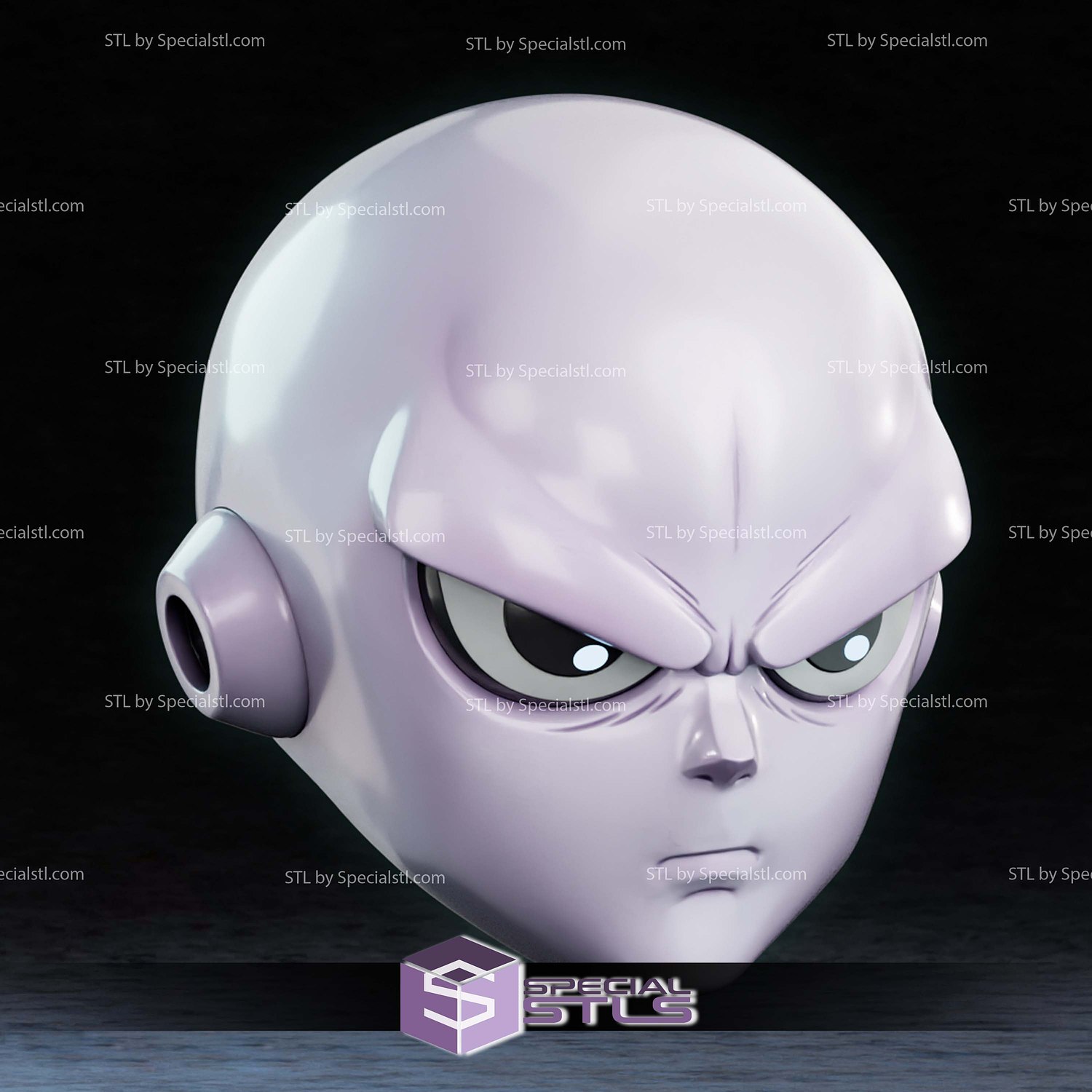 Cosplay STL Files Jiren Dragonball Helmet 3D Model — view 2
