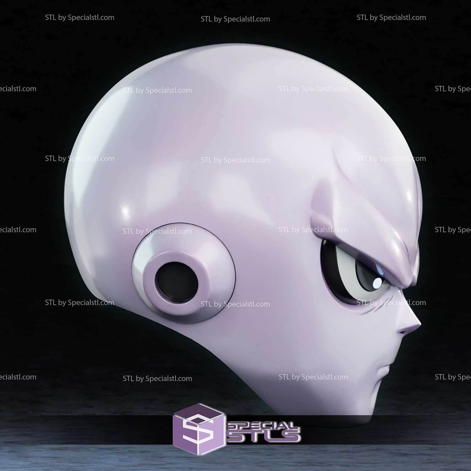 Cosplay STL Files Jiren Dragonball Helmet 3D Model — view 3