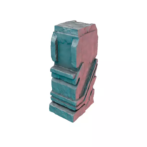Arena Pillar V - Heroic Scale Miniature 3D STL Model
