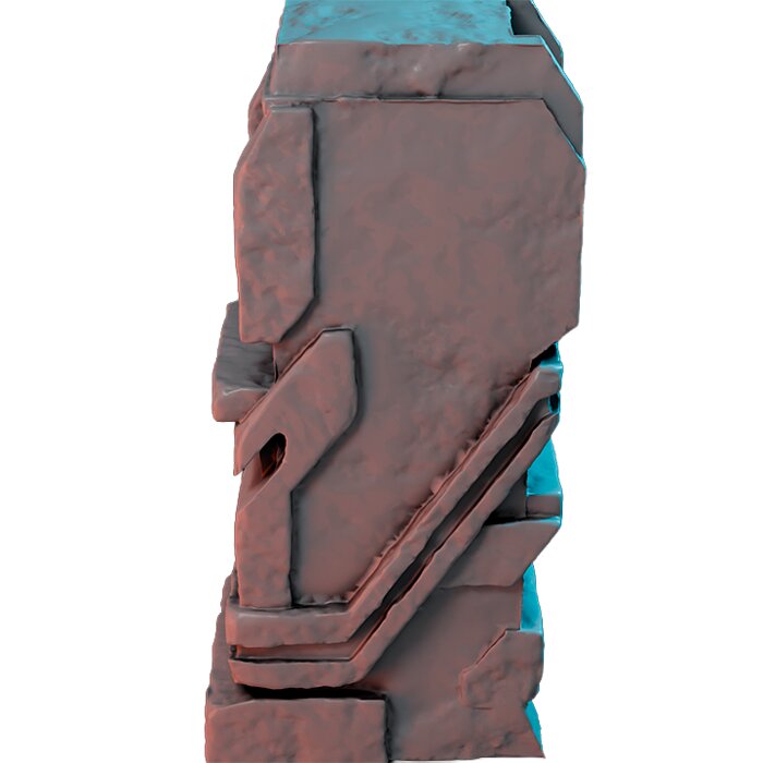 Arena Pillar V - Heroic Scale Miniature 3D STL Model — view 3