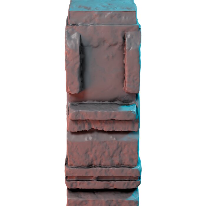 Arena Pillar V - Heroic Scale Miniature 3D STL Model — view 4