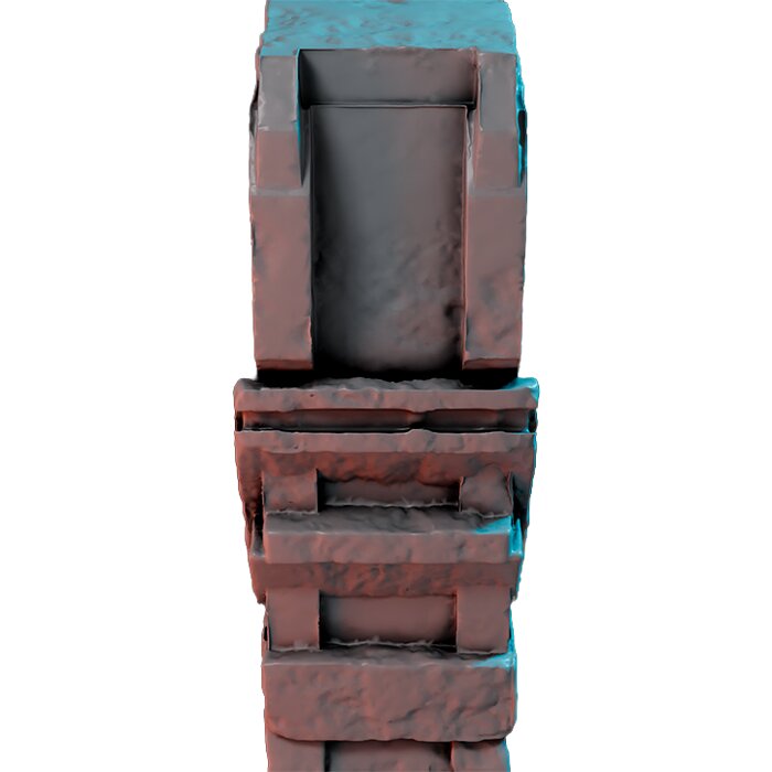 Arena Pillar V - Heroic Scale Miniature 3D STL Model — view 5