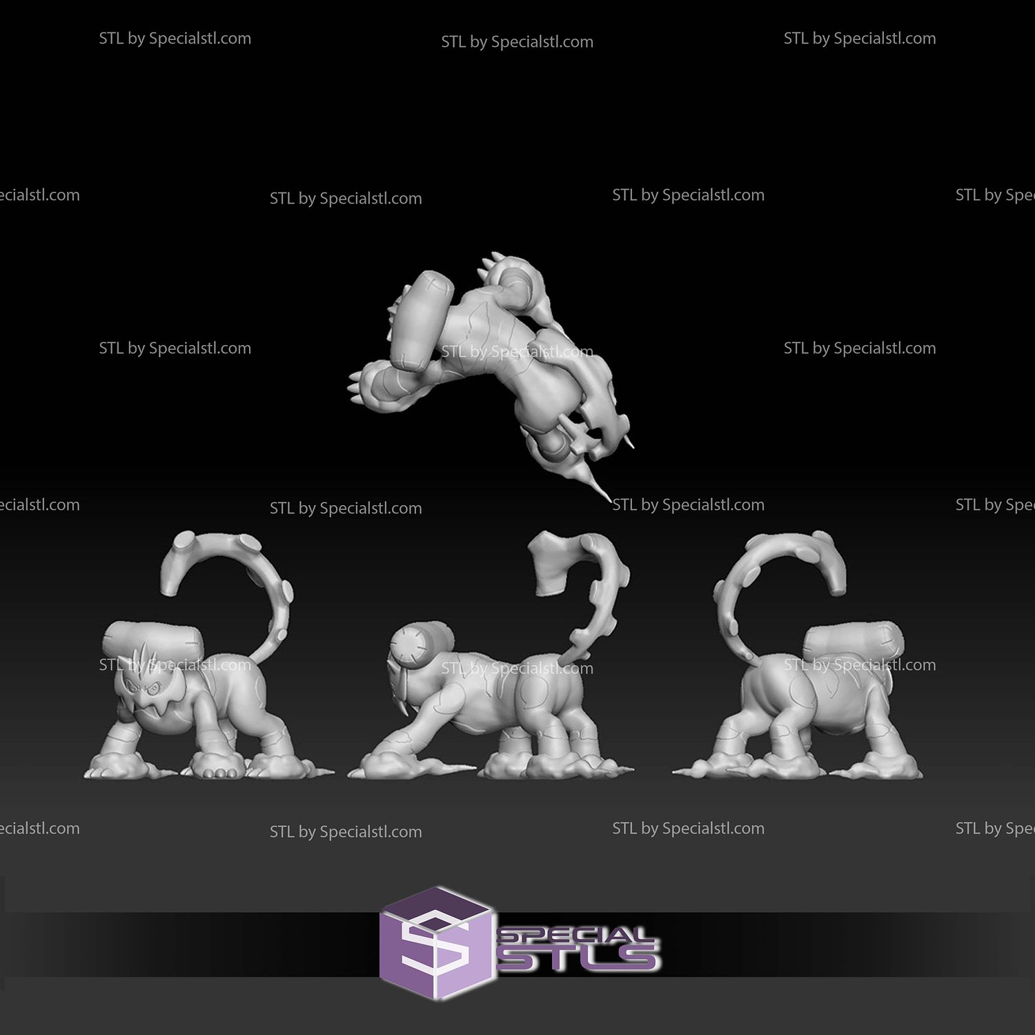 Pokemon STL Collection Landorus Therian 3D Model — view 2