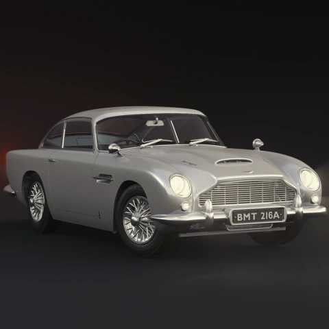 James Bond\u0027s Aston Martin DB5 3D Printer Files | Assembly + Action STL Model