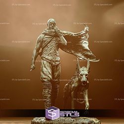 Riddick with Jackal Sculptures 3D Printing STL Model