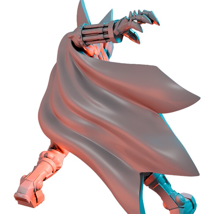 Night Dubstepper V - Resin Miniature Figurine 3D STL Model — view 2