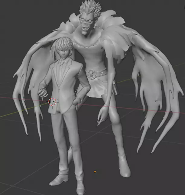 death note anime 3D OBJ Model