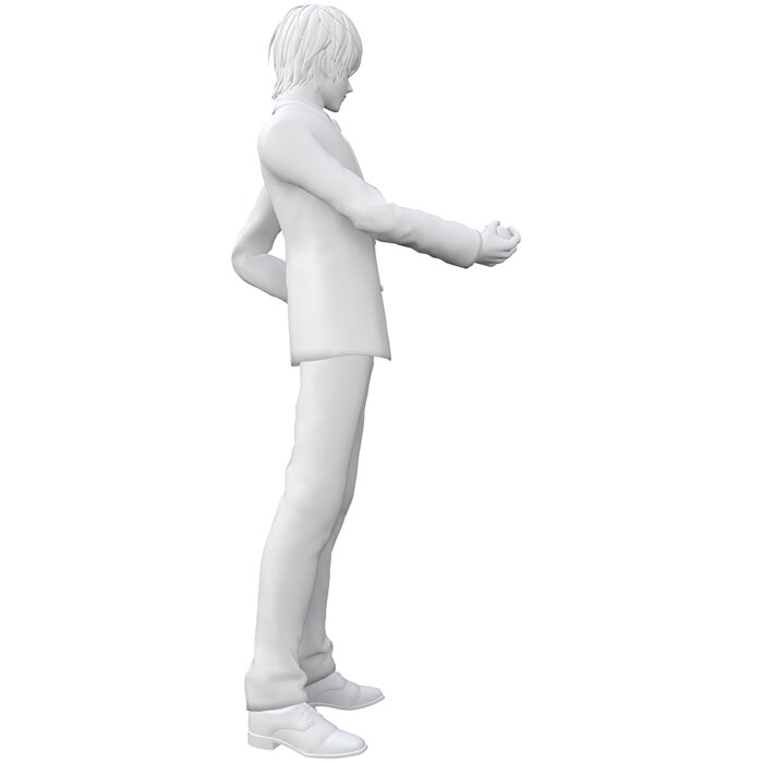 death note anime 3D OBJ Model — view 3