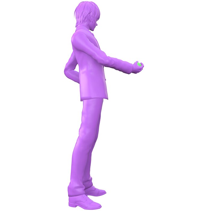 death note anime 3D OBJ Model — view 6