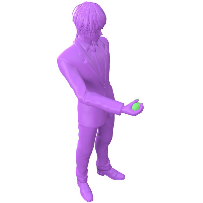 death note anime 3D OBJ Model — view 7