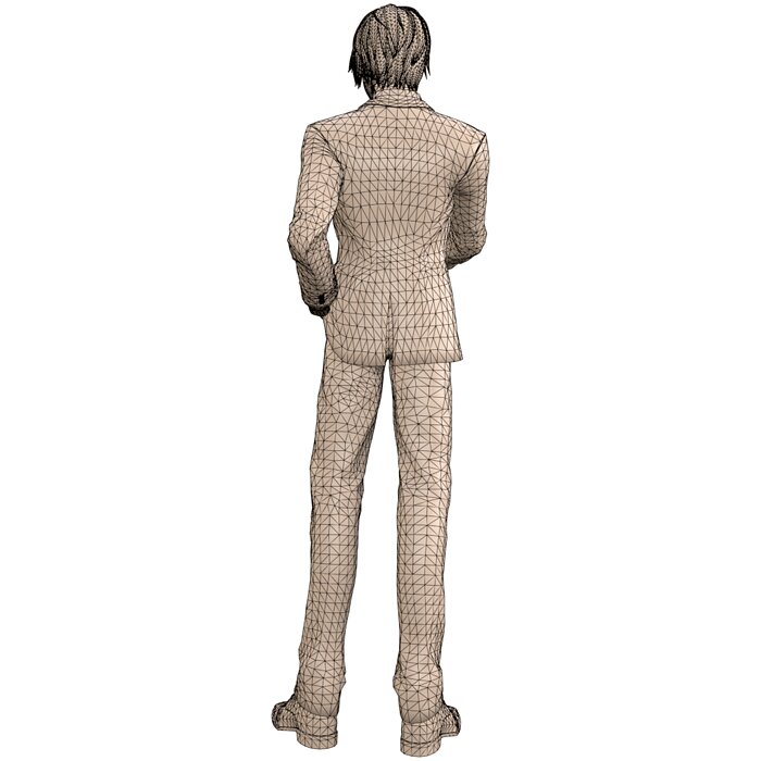 death note anime 3D OBJ Model — view 8
