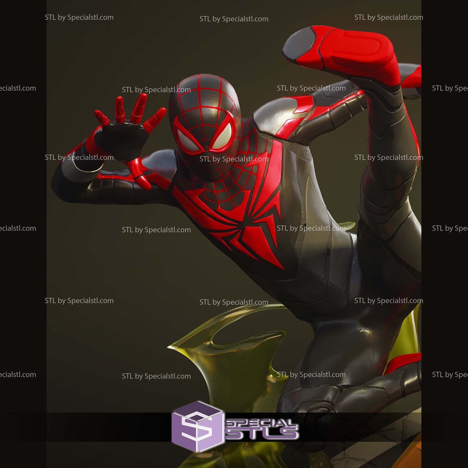 Miles Morales Advanced Tech Suit STL Files 3D Model — view 2