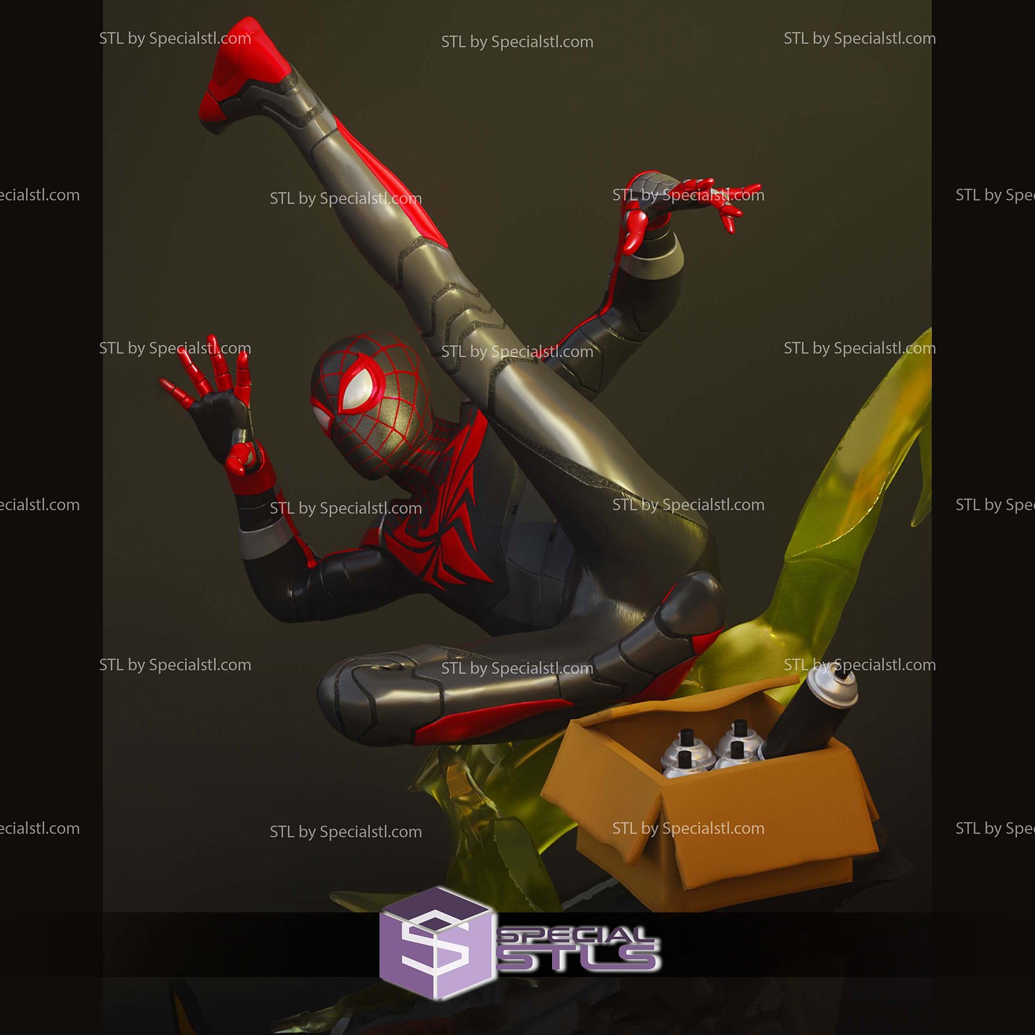Miles Morales Advanced Tech Suit STL Files 3D Model — view 7