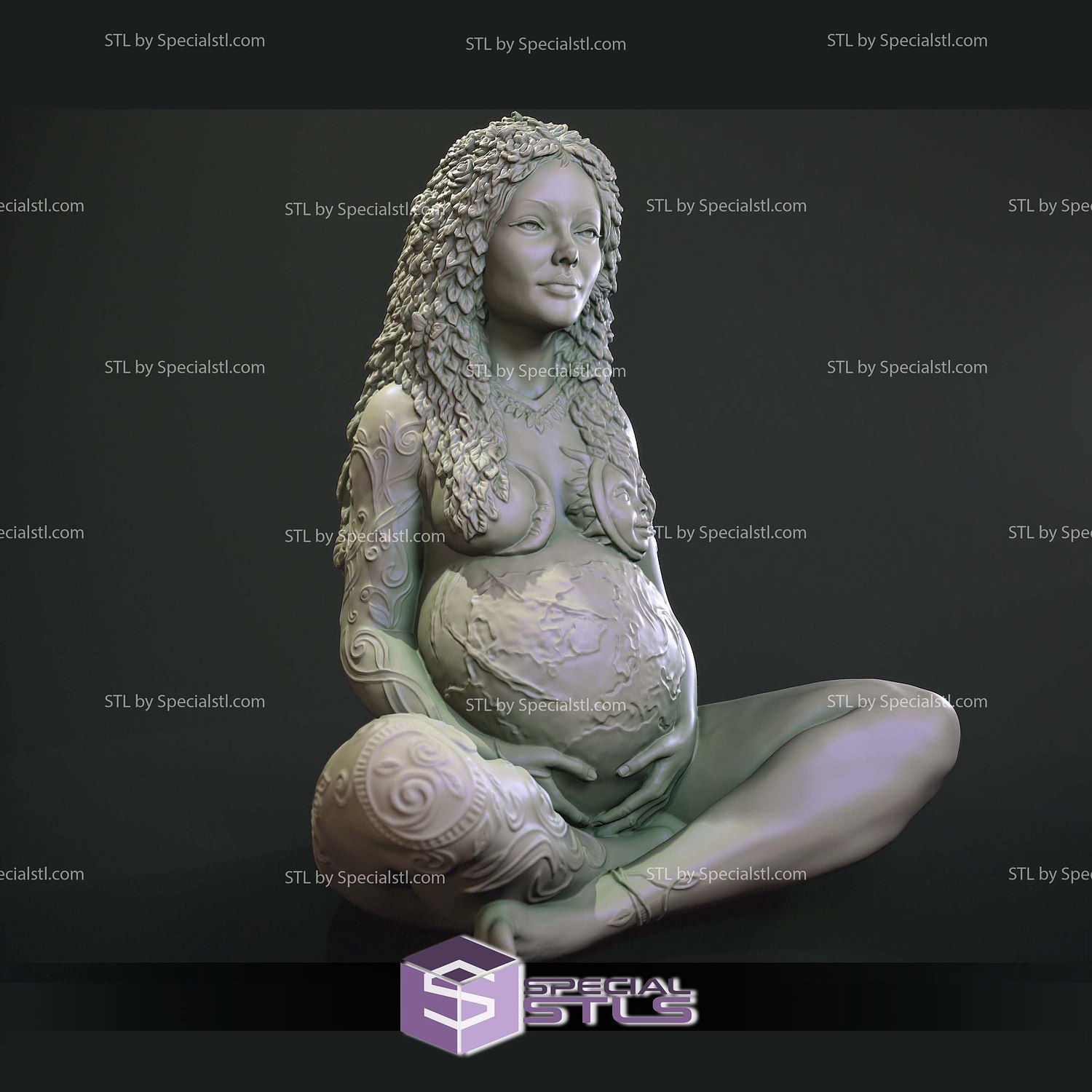 Mother of Earth 3D Print Files STL Model — view 2