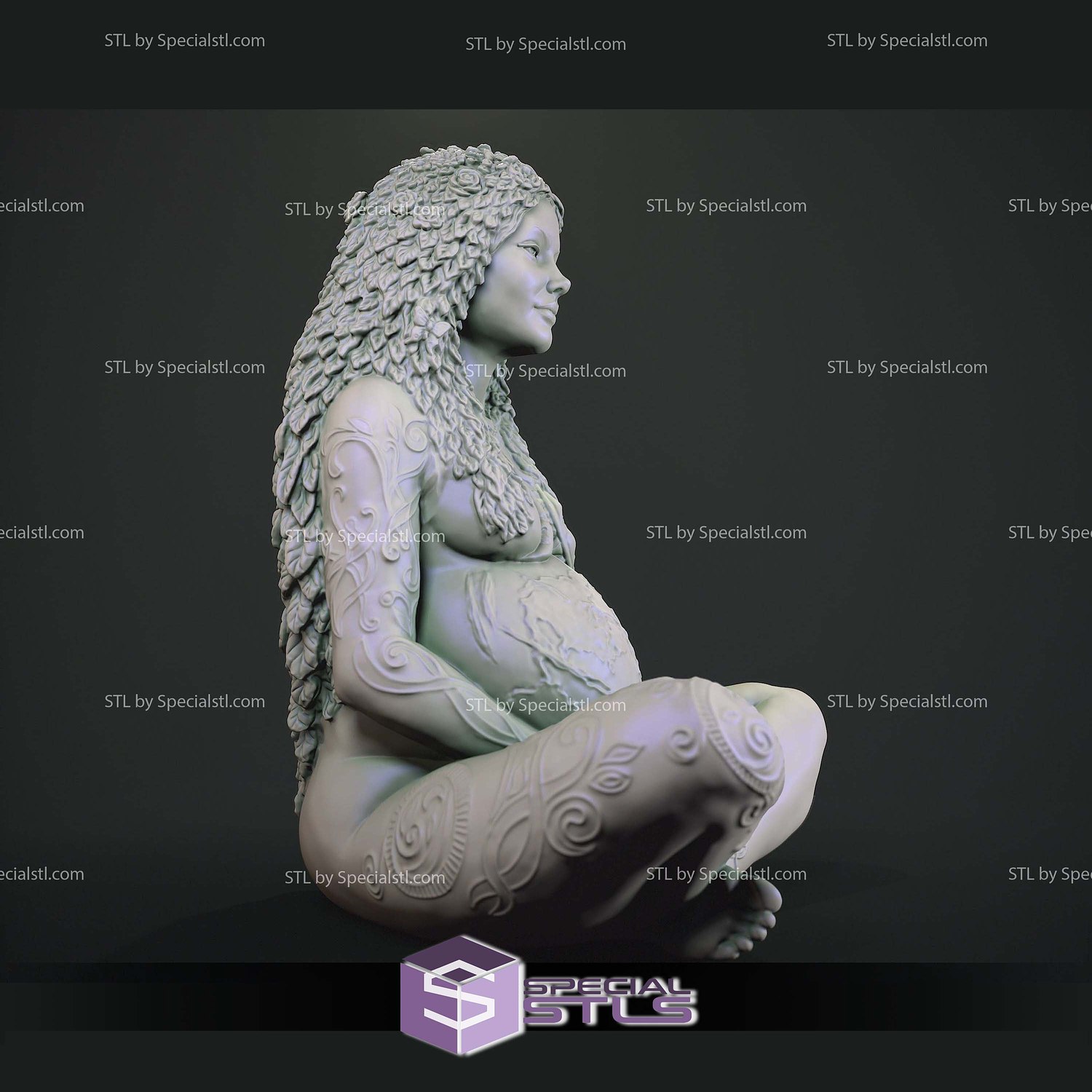 Mother of Earth 3D Print Files STL Model — view 4