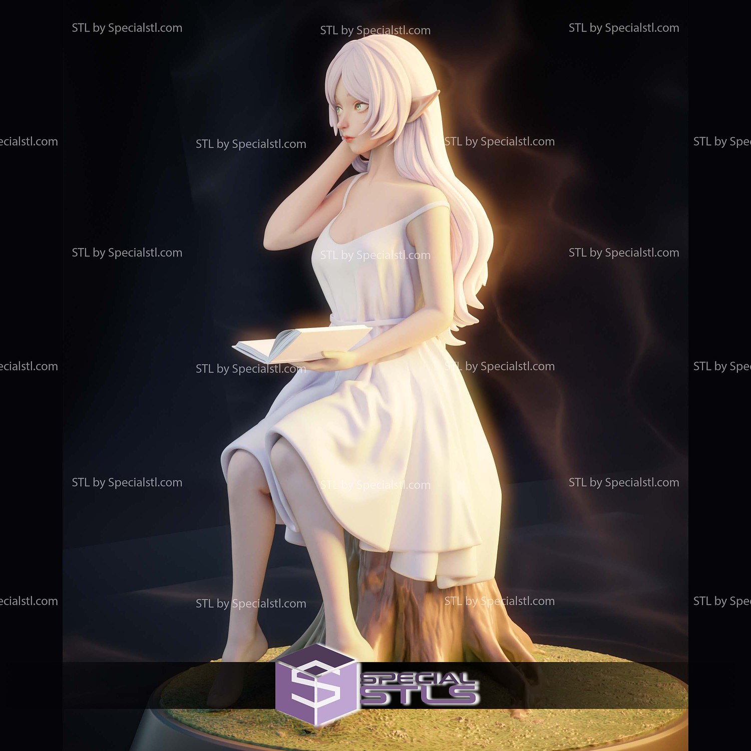 Frieren White Dress 3D Printer Files STL Model — view 3