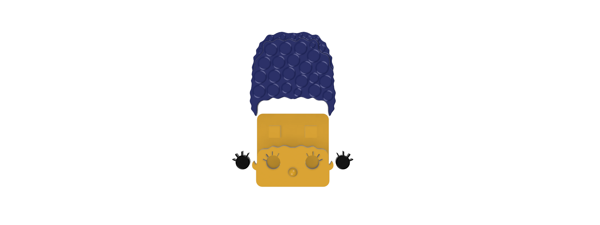Blokkheadz Marge Simpson - Magnet, Ornament and Regular Collectible! 3D STL Model
