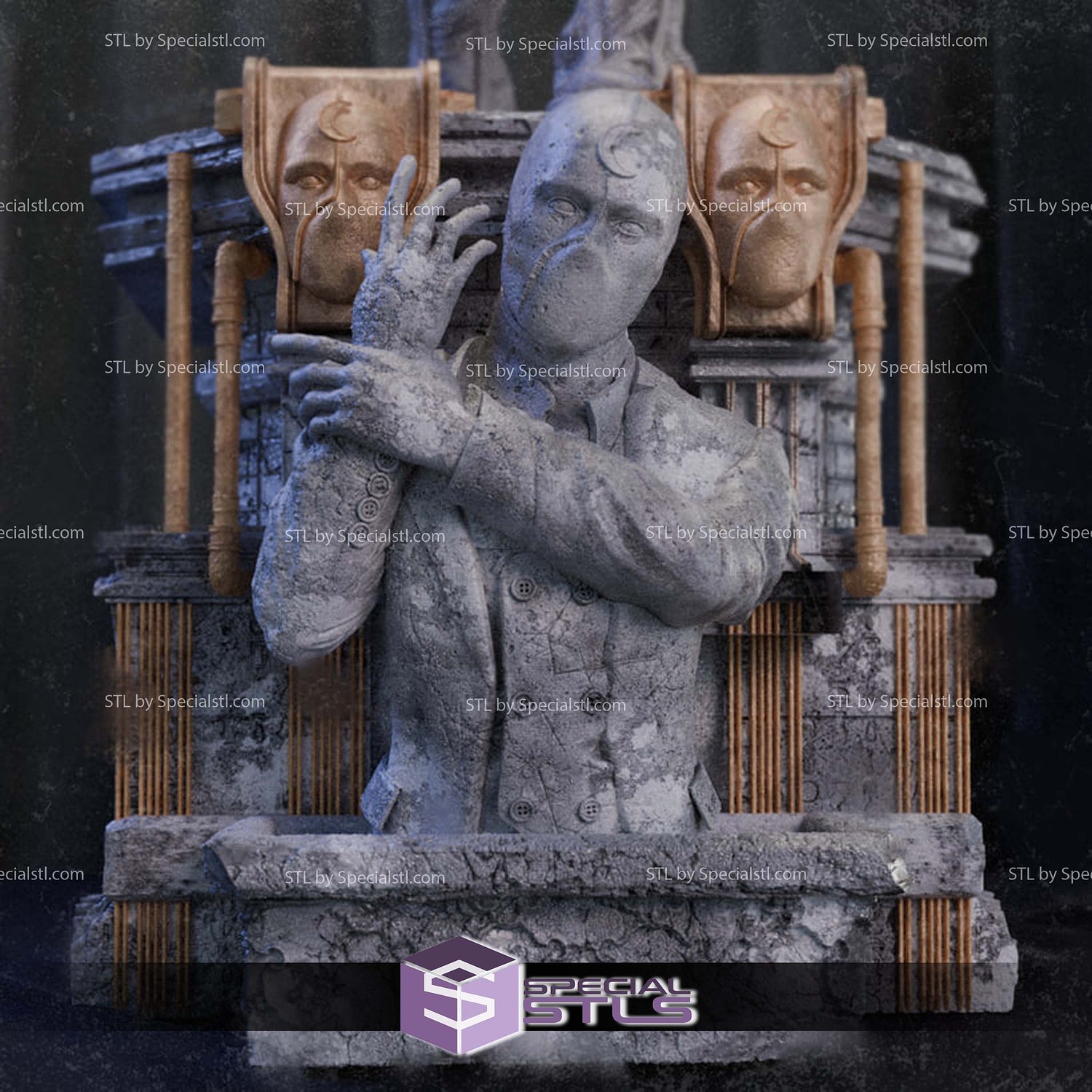 Moonknight Walking 3D Printer Files STL Model — view 3