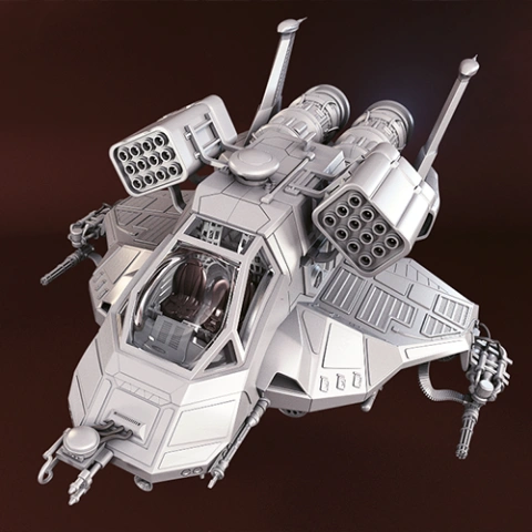 BSG Raptor 3D Printing Model | Assembly STL Model