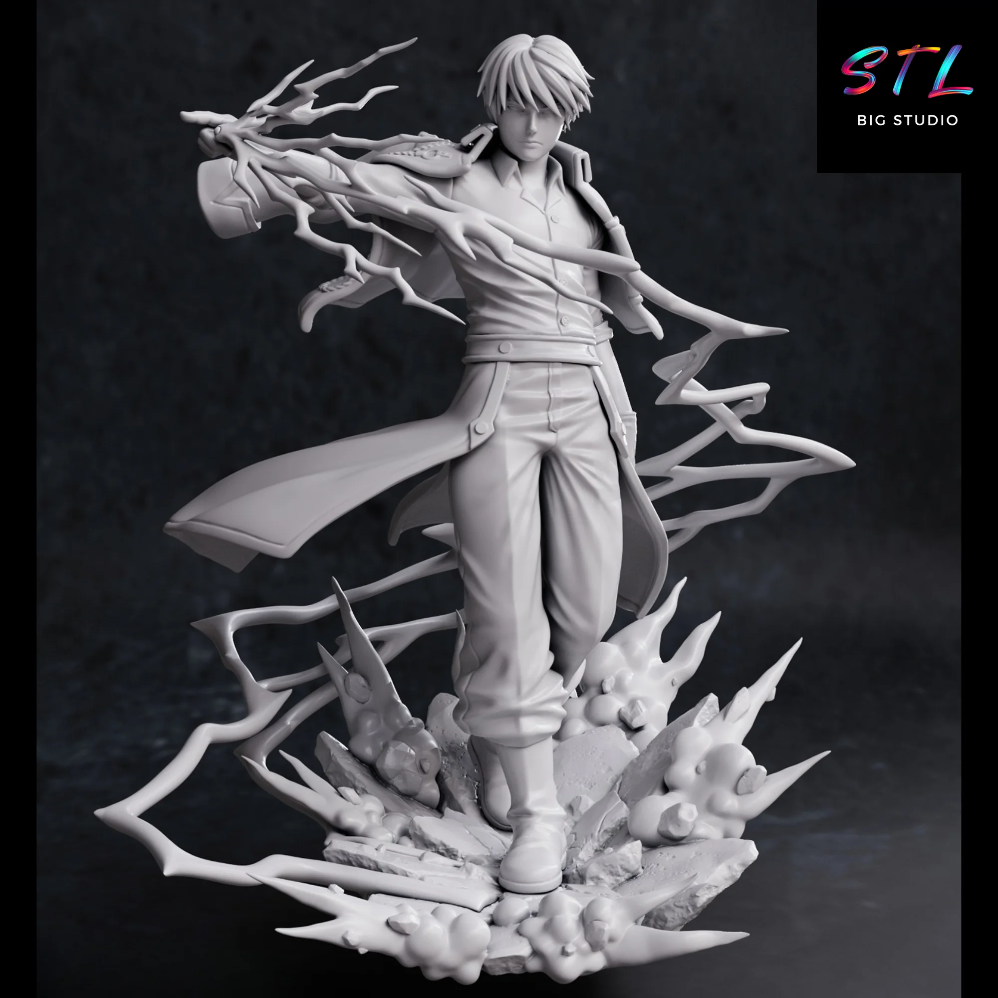 Roy Mustang STL | Fullmetal Alchemist | 3D Printable Figure Model