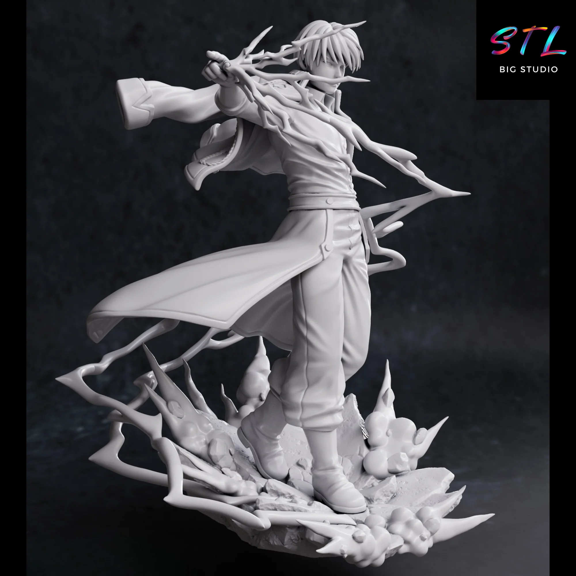Roy Mustang STL | Fullmetal Alchemist | 3D Printable Figure Model — view 2