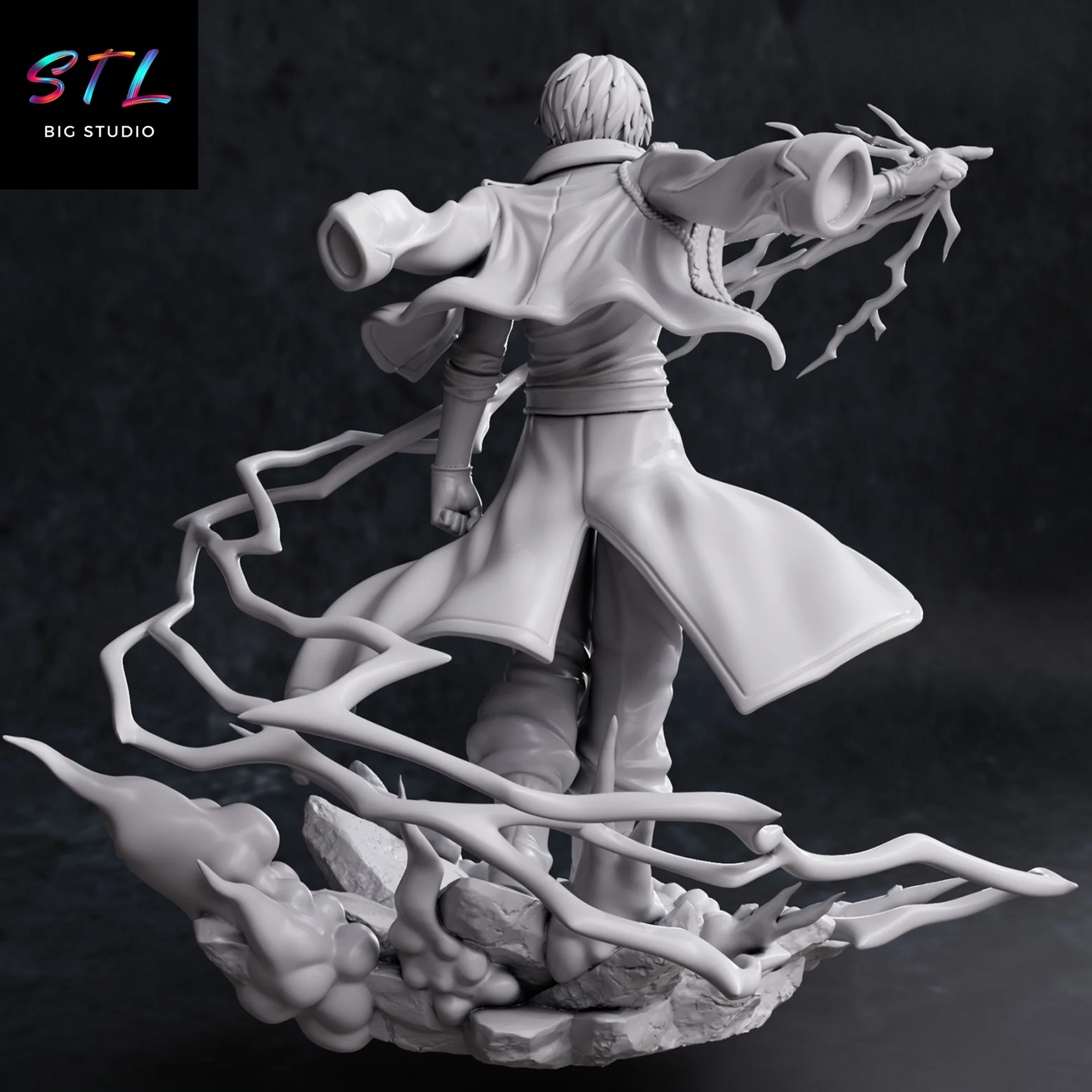 Roy Mustang STL | Fullmetal Alchemist | 3D Printable Figure Model — view 4