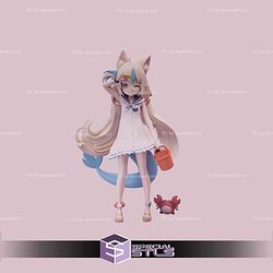 Hololive Sameko Saba Digital STL Files 3D Model