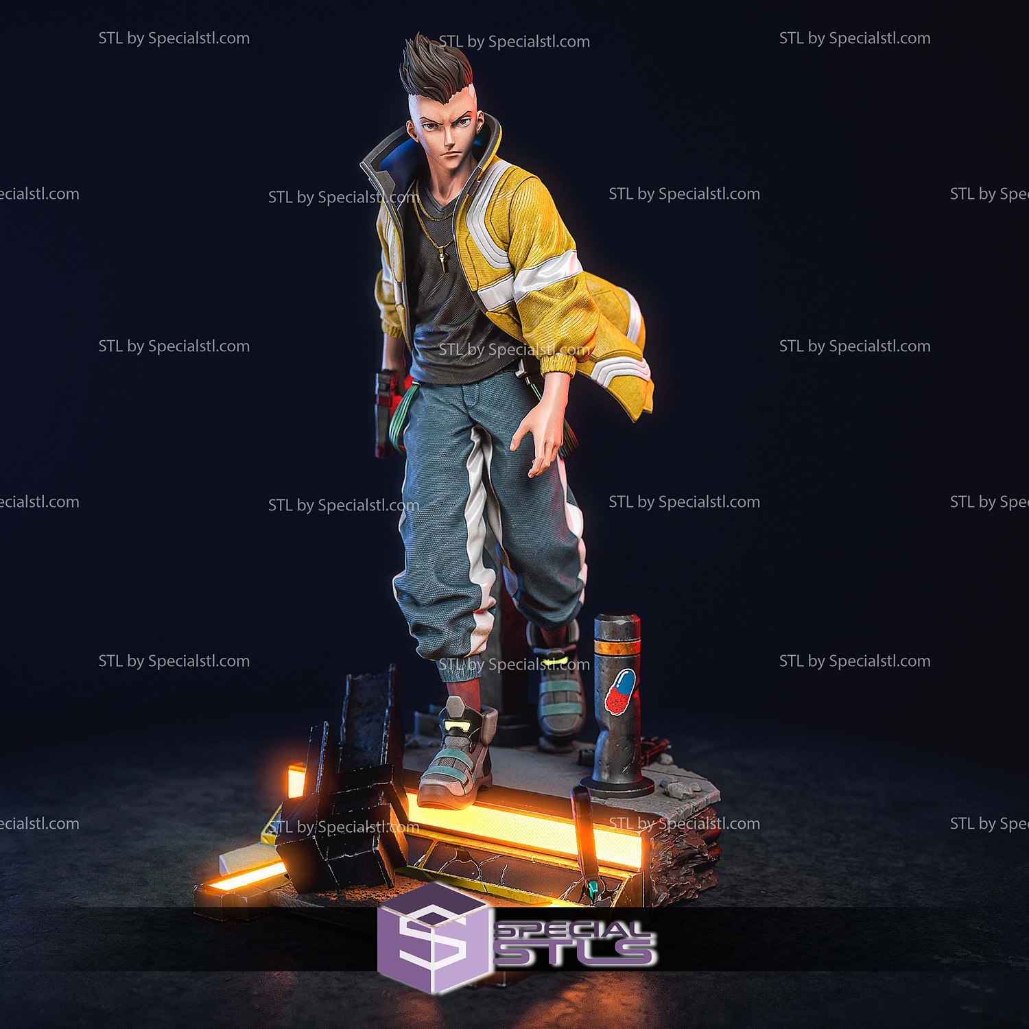 David Martinez Walking 3D Print Files STL Model — view 3