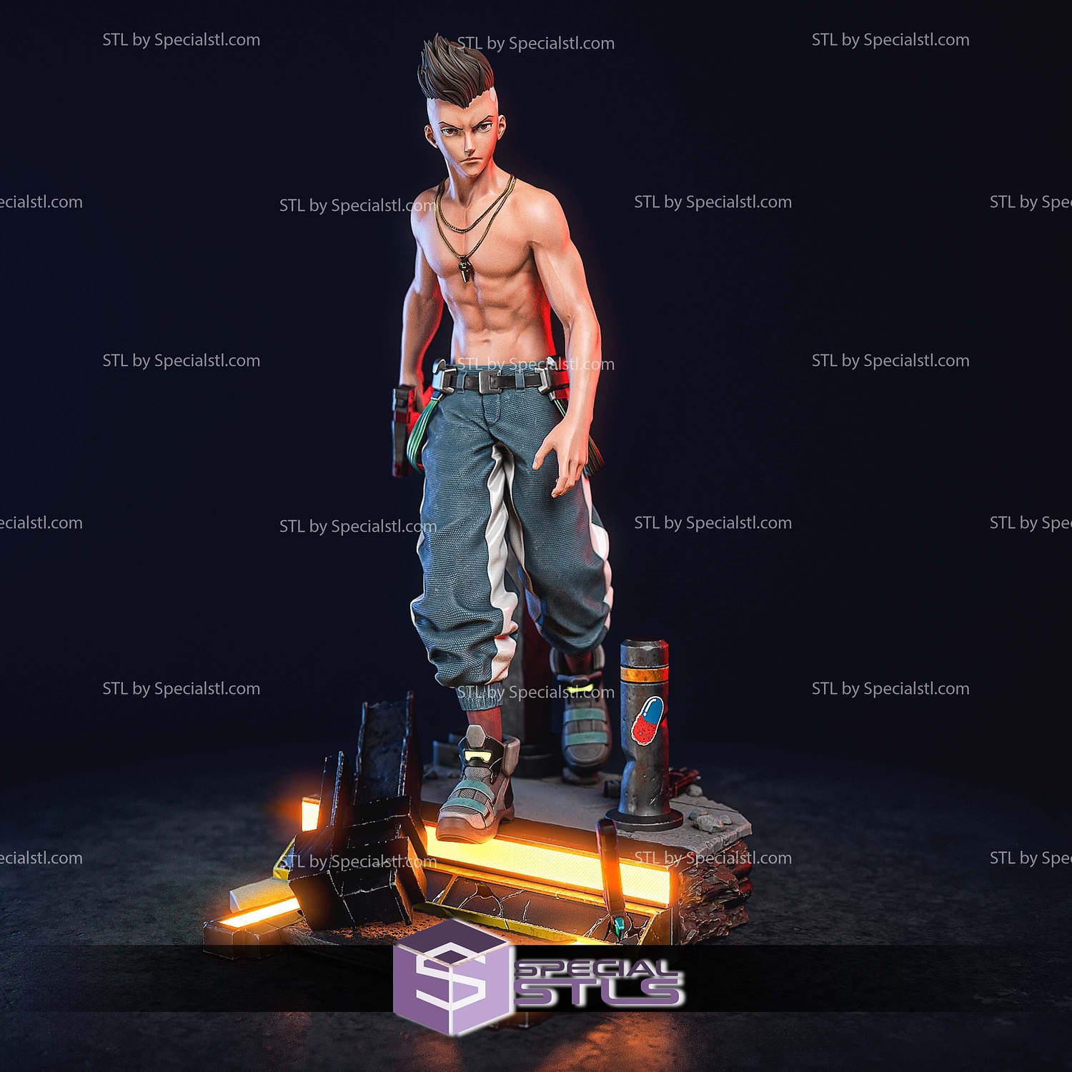 David Martinez Walking 3D Print Files STL Model — view 4