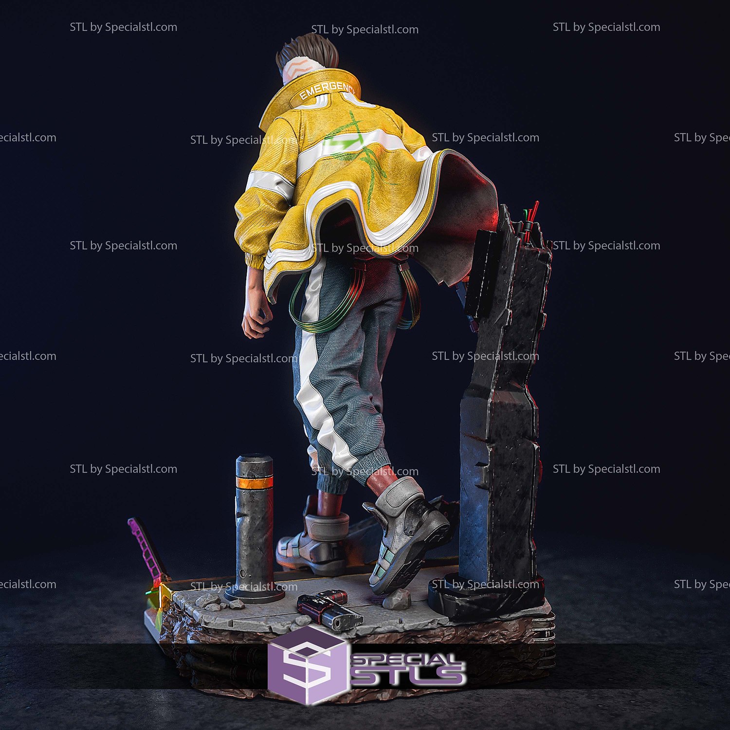 David Martinez Walking 3D Print Files STL Model — view 6