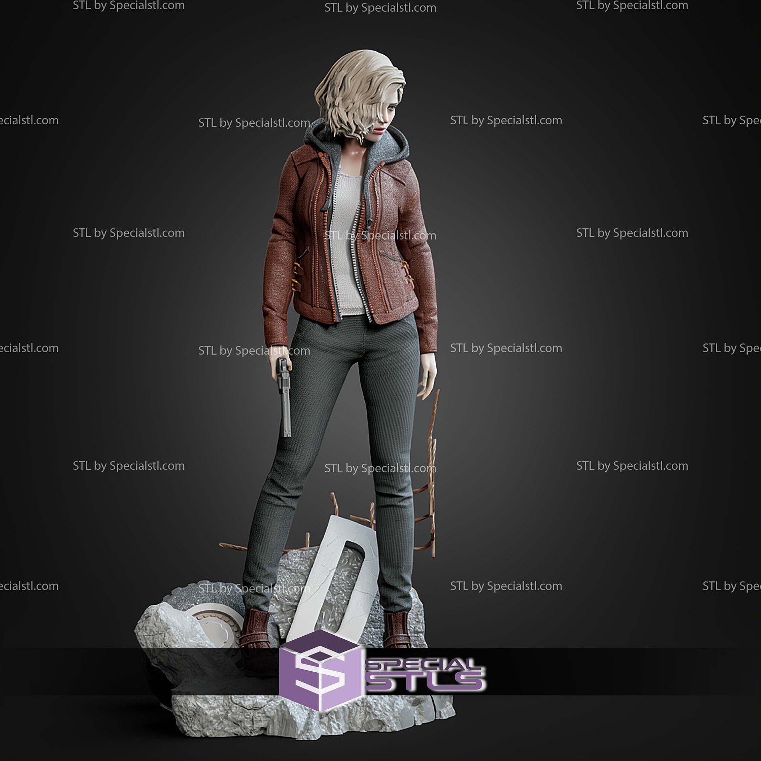 Grace Ashcroft Resident Evil 1-6 STL Files 3D Model — view 7