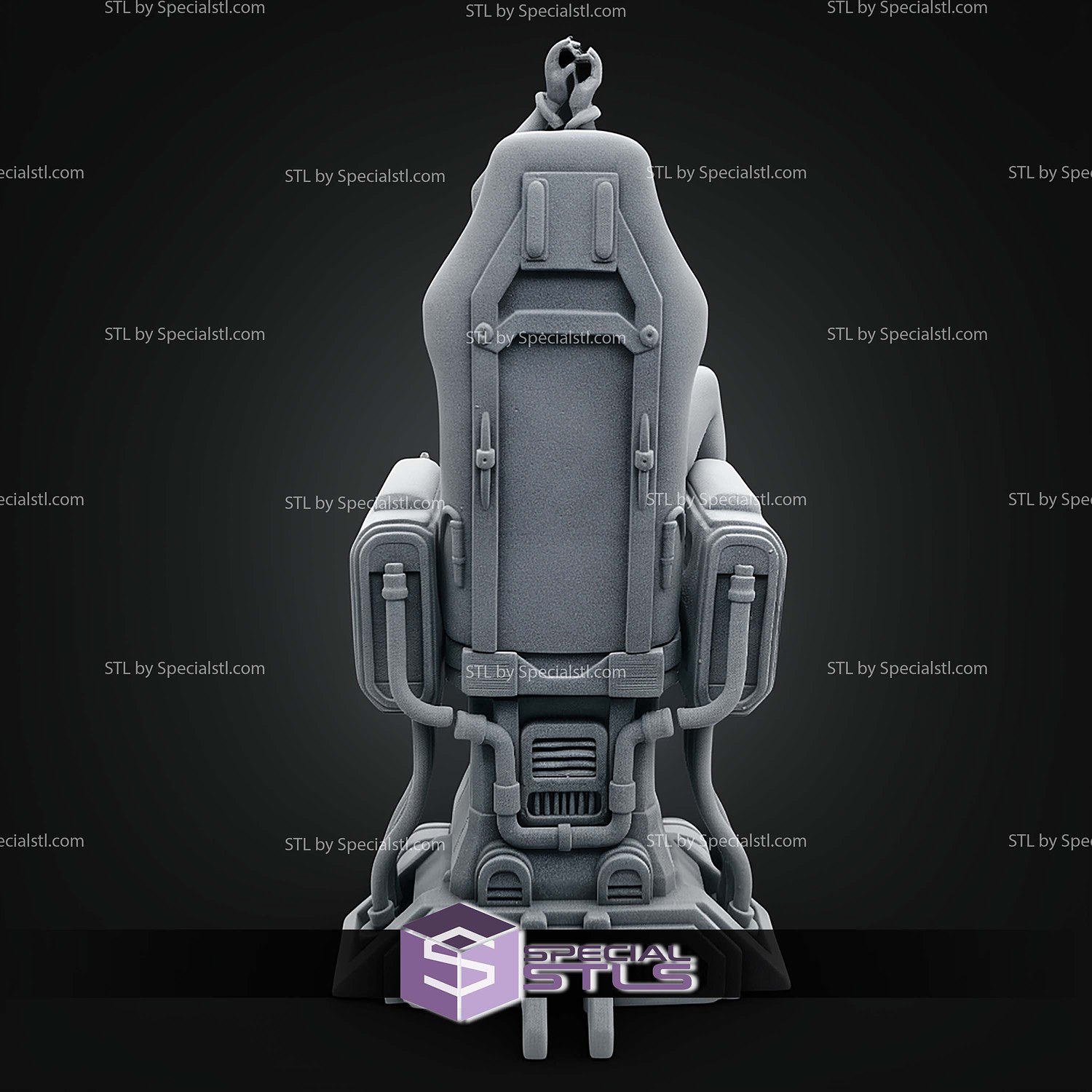 Faye Valentine Cowboy Bebop On Chair 240mm STL Files 3D Model — view 5
