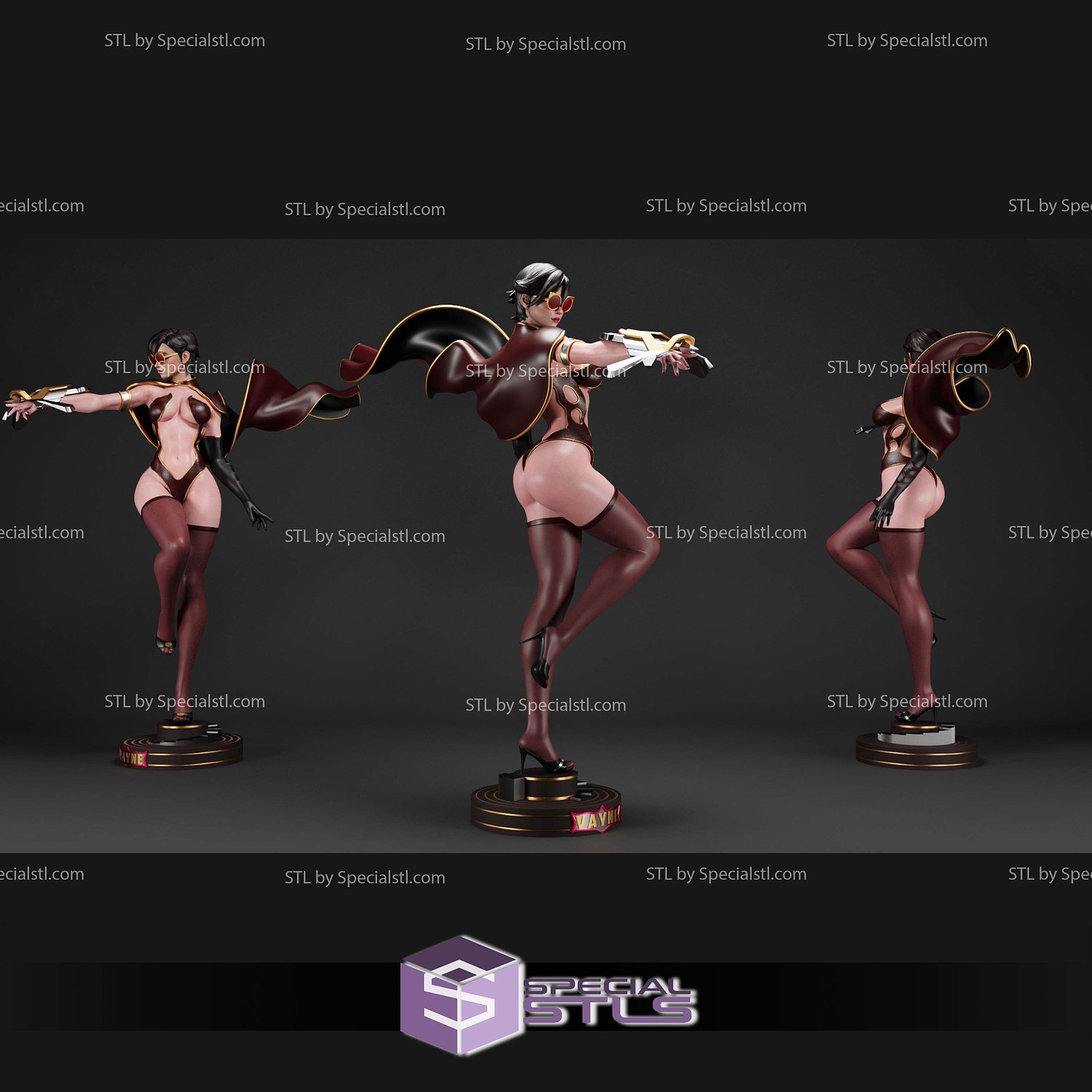 Vayne League of Legends Standalone 3D Printer Files STL Model — view 2