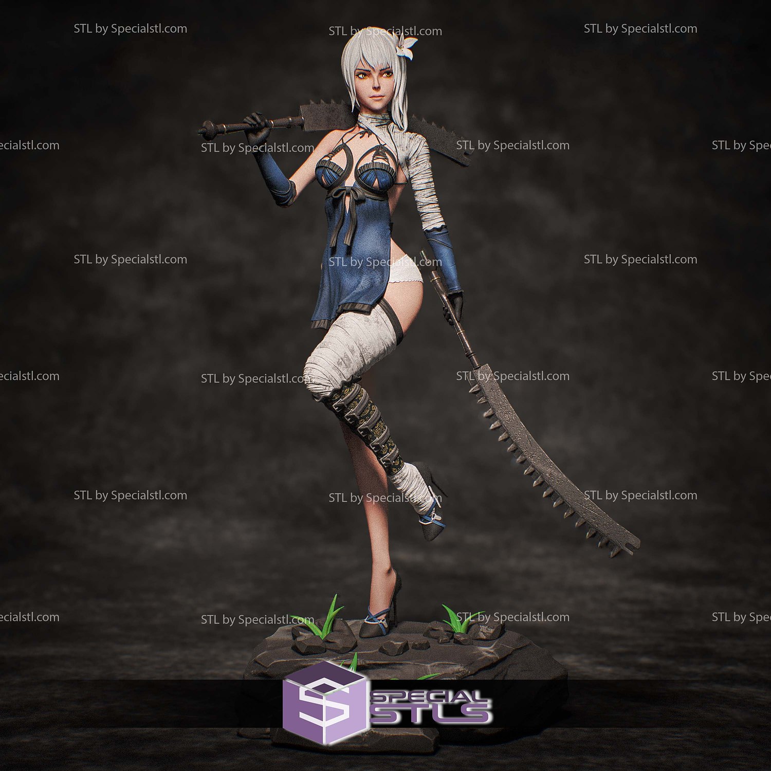Kaine NieR Replicant 3D Printer Files STL Model — view 2