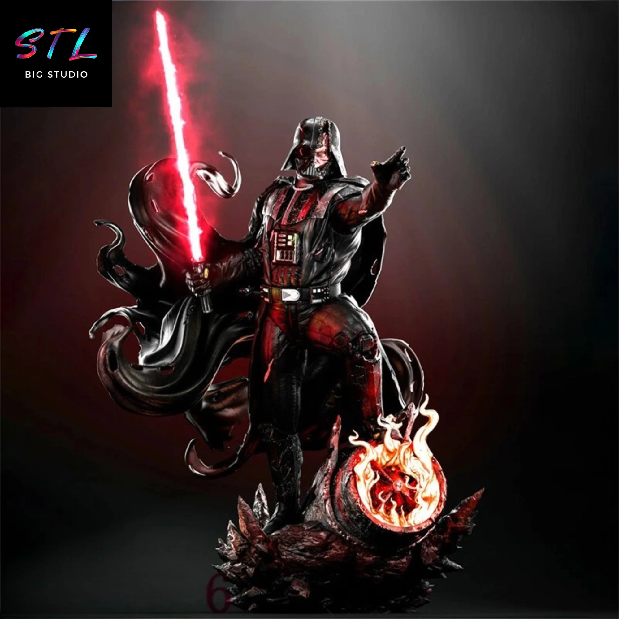 Darth Vader STL | Star Wars | Epic 3D Printable Figure Model — view 2