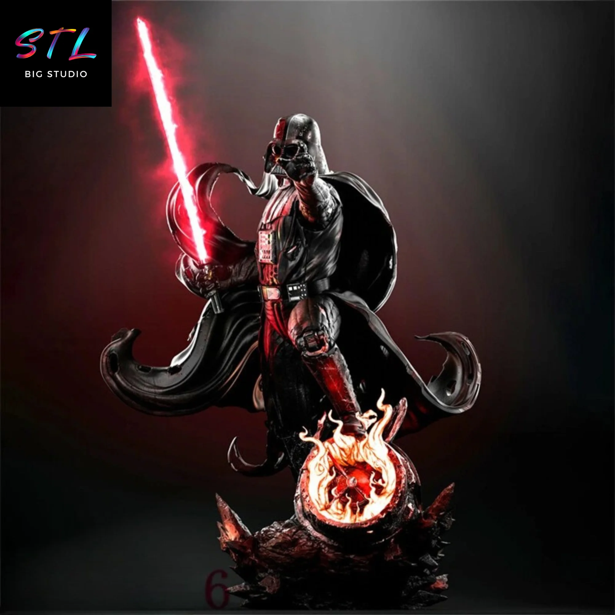 Darth Vader STL | Star Wars | Epic 3D Printable Figure Model — view 3