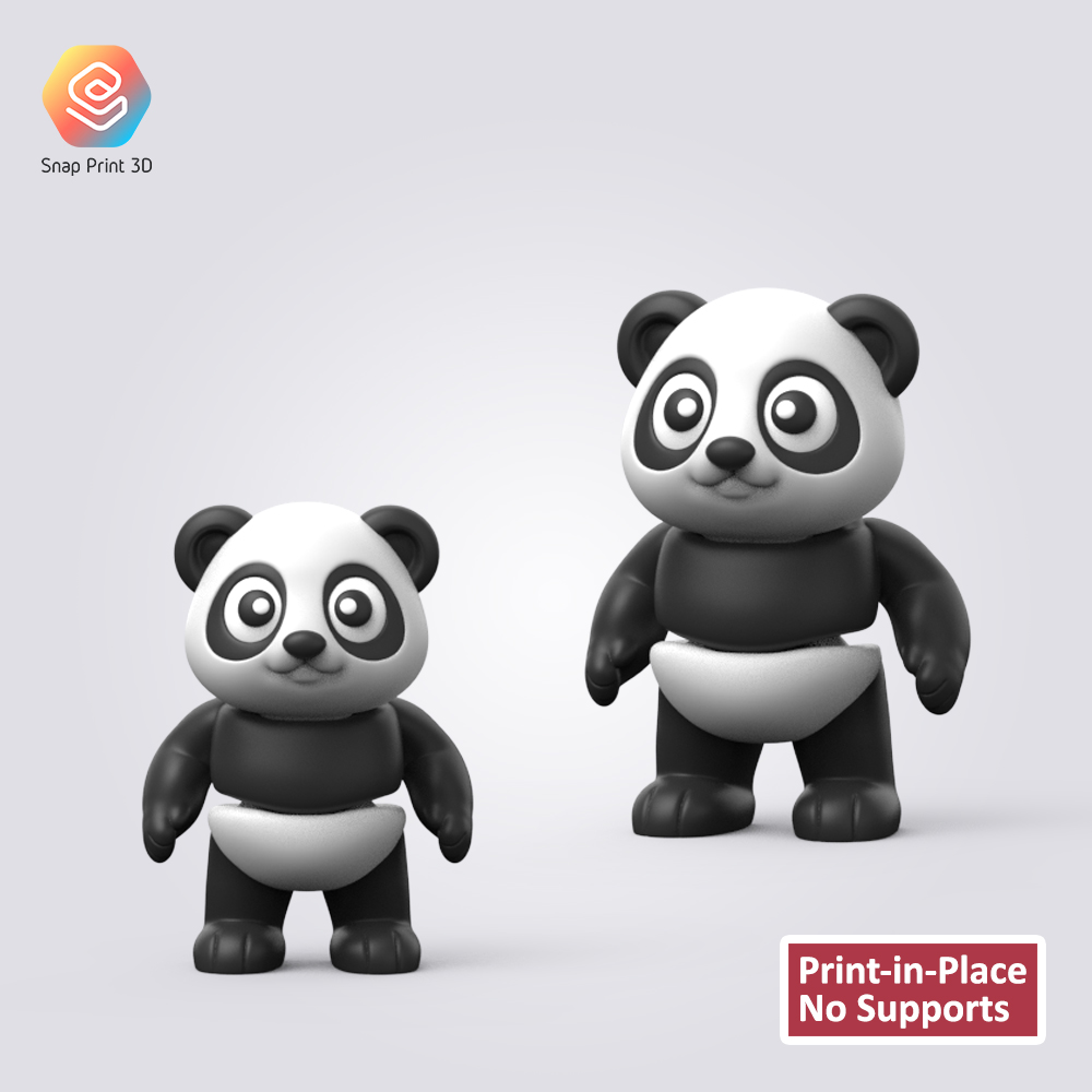 Flexi Panda 3D STL Model