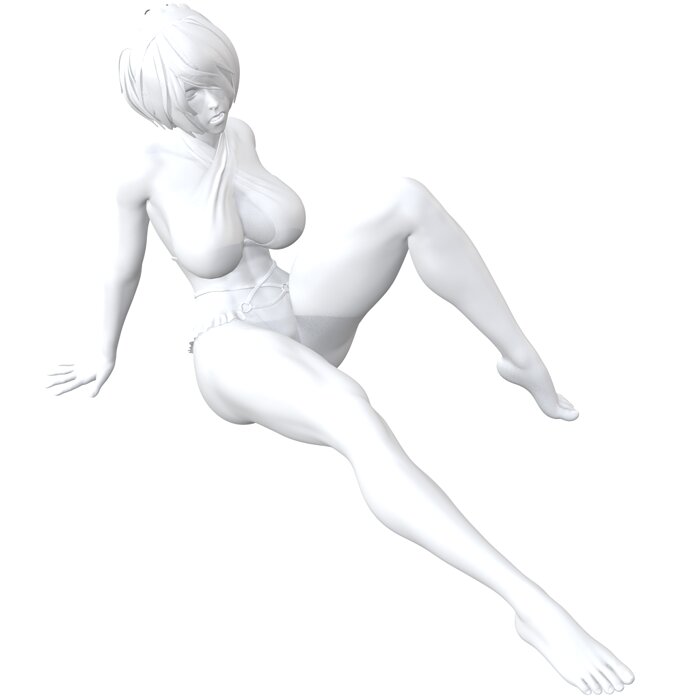 nier2b in biniki 3D STL Model — view 7