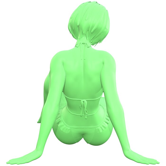 nier2b in biniki 3D STL Model — view 8