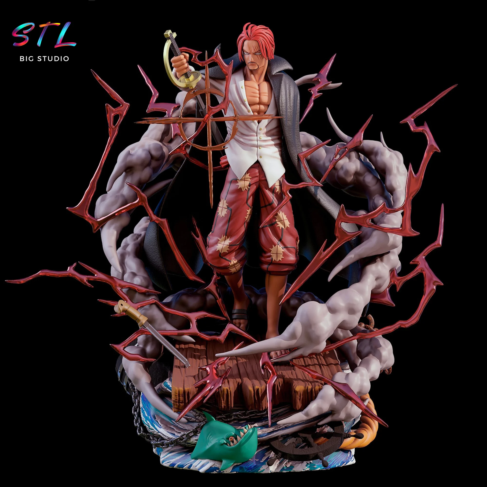 Shanks STL | One Piece | 3D Printing Figure Model
