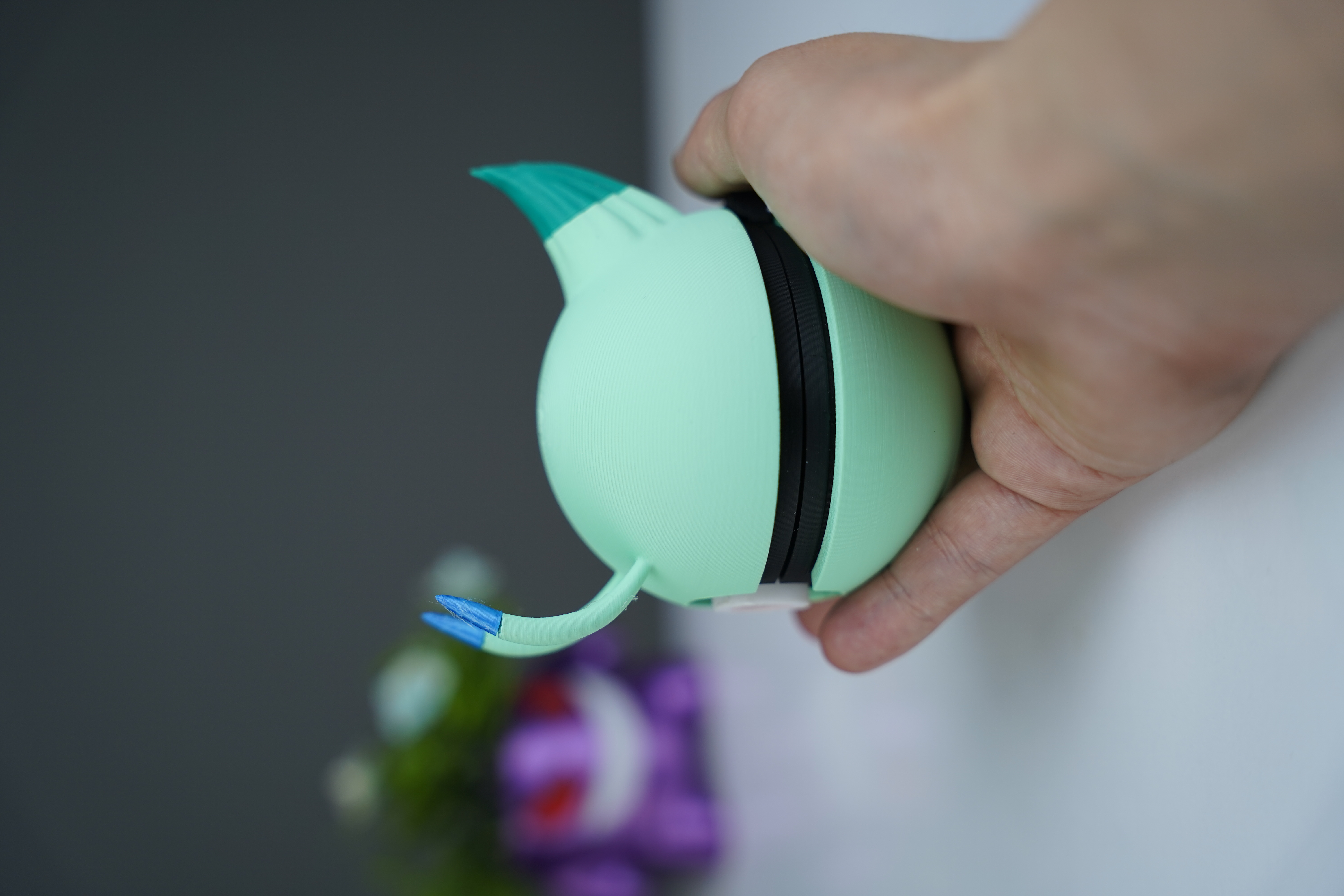 Hinged Celebi Pokeball - Multipart 3D STL Model