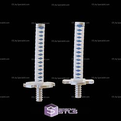 Cosplay STL Files Urokodaki Pool Noodle Sword 3D Model