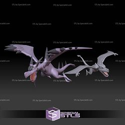Pokemon STL Collection Aerodactyl Mega Evolution 3D Model