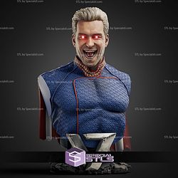 Homelander Bust 134mm Various Version STL Files 3D Model