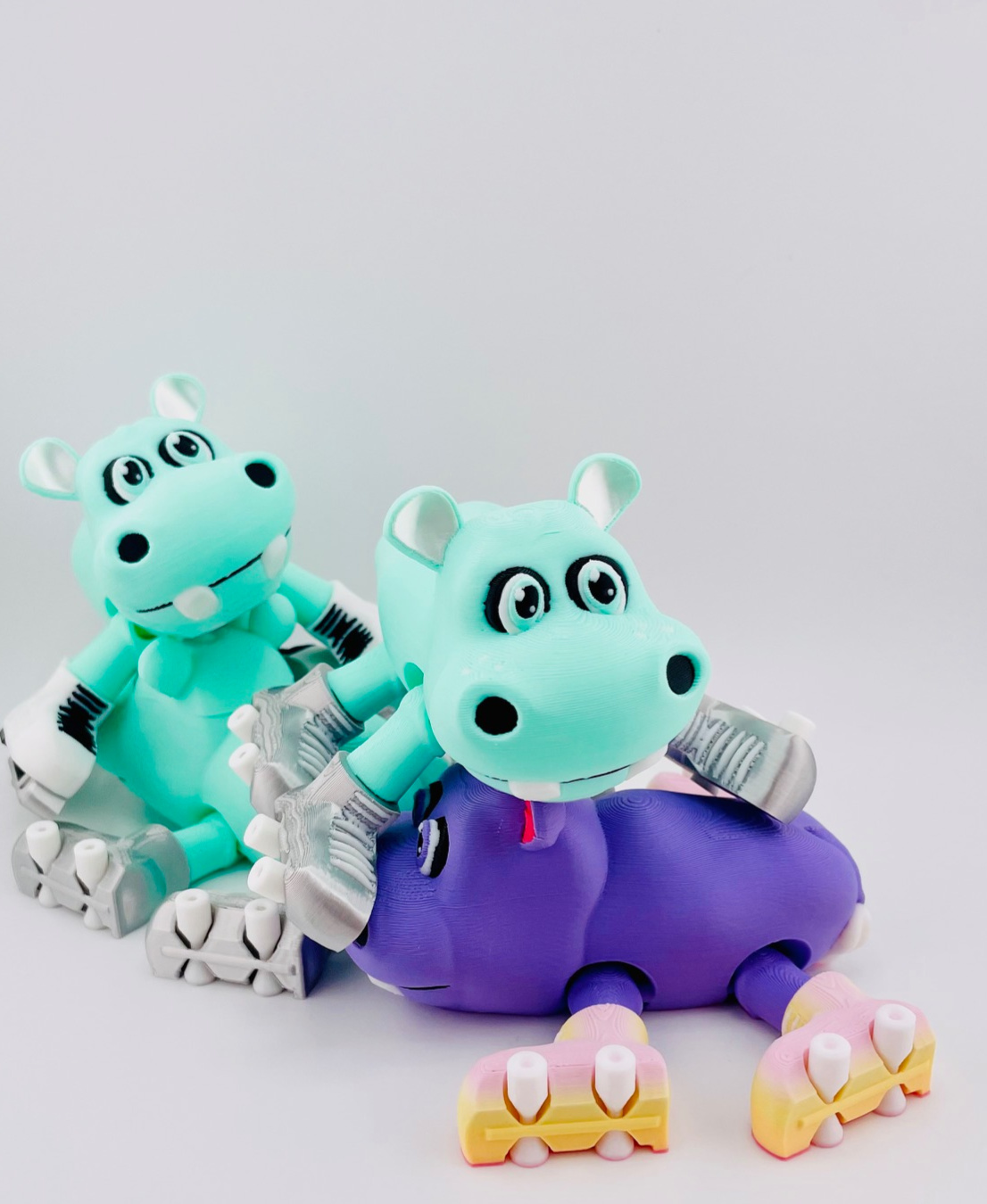 Hippo Roller Skate Flexi 3D 3MF Model