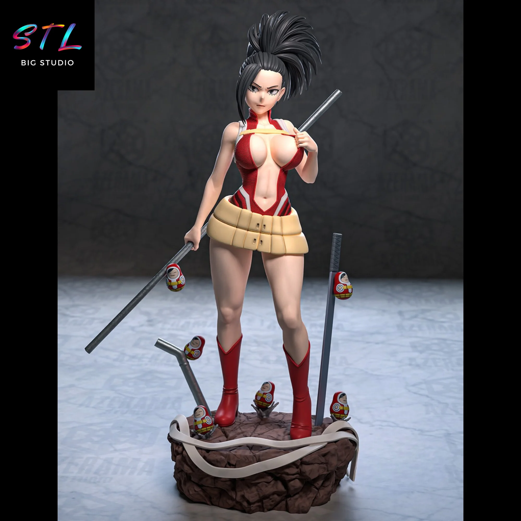 Momo Yaoyorozu STL | My Hero Academia | 3D Printable Figure Model — view 2