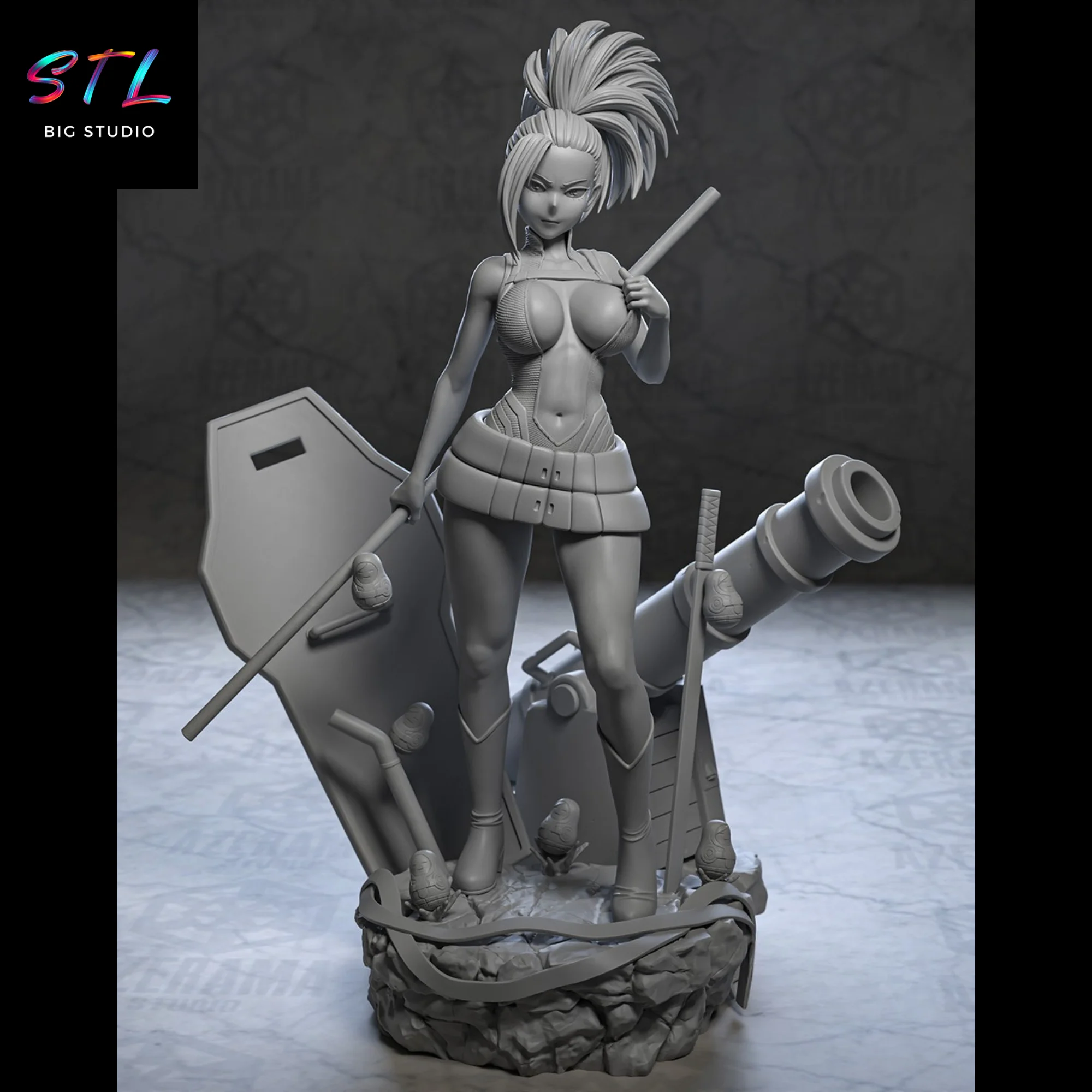 Momo Yaoyorozu STL | My Hero Academia | 3D Printable Figure Model — view 7
